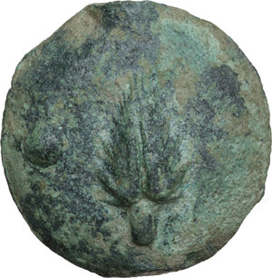 reverse: Northern Apulia, Luceria.  Heavy series.. AE Cast Uncia, c. 225-217 BC