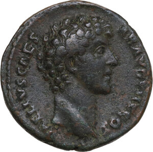 obverse: Marcus Aurelius as Caesar (139-161).. AE As, Rome mint, c. 140-144 AD