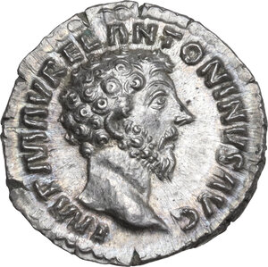 obverse: Marcus Aurelius (161-180).. AR Denarius, 161-162