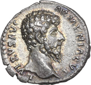 obverse: Lucius Verus (161-169).. AR Denarius, after 164-165 AD