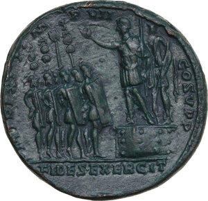 reverse: Commodus (177-193).. AE Bi-metallic medallion, 186 AD