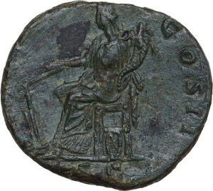 reverse: Clodius Albinus as Caesar (193-195).. AE Sestertius, Rome mint