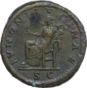 reverse: Julia Domna, wife of Septimius Severus (died 217 AD).. AE Sestertius