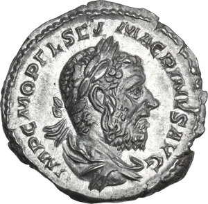obverse: Macrinus (217-218).. AR Denarius, December 217 AD
