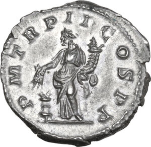 reverse: Macrinus (217-218).. AR Denarius, December 217 AD