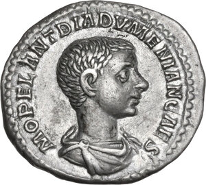 obverse: Diadumenian (218 AD).. AR Denarius
