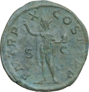 reverse: Severus Alexander (222-235 AD).. AE Sestertius, Rome mint, 231 AD