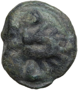 reverse: Northern Apulia, Luceria.  Light series.. AE Cast Uncia, c. 217-212 BC