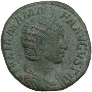 obverse: Julia Mamaea, mother of Severus Alexander (died 235 AD).. AE Sestertius, Rome mint. Struck under Severus Alexander