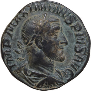 obverse: Maximinus I (235-238).. AE Sestertius, 235-238 AD