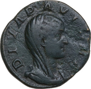 obverse: Paulina, wife of Maximinus I (died 235 AD).. AE Sestertius, 236 AD