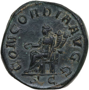 reverse: Otacilia Severa, wife of Philip I (244-249).. AE Sestertius, 244-249 AD
