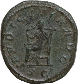 reverse: Otacilia Severa, wife of Philip I (244-249).. AE Sestertius, Rome mint, 245 AD