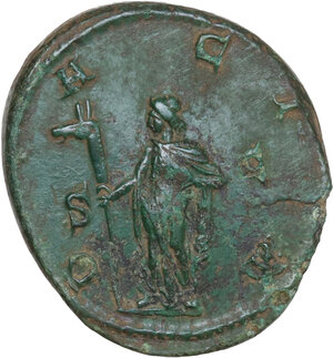 reverse: Trajan Decius (249-251).. AE Dupondius, Rome mint