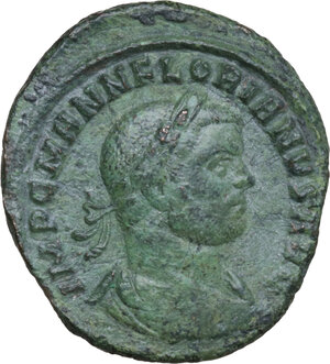 obverse: Florian (276 AD).. Ae As, Rome mint