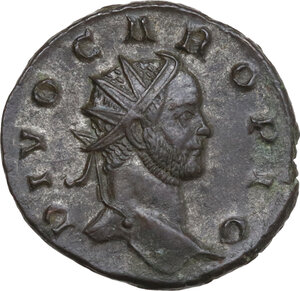 obverse: Carus (282-283).. BI Antoninianus, Lugdunum mint, posthumous issue