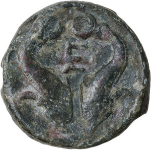 reverse: Northern Apulia, Venusia. AE Biunx, c. 210 BC