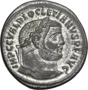 obverse: Diocletian (284-305).. AE Follis, Heraclea mint