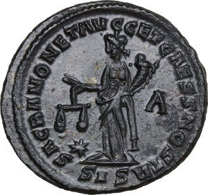 reverse: Constantius I Chlorus as Caesar (293-305 AD).. AE Follis, 301 AD. Siscia mint