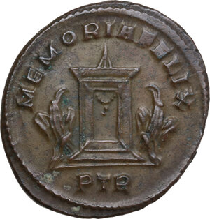 reverse: Divus Constantius I (305-306).. AE Follis, struck under Constantine I, Treveri mint, 307-308 AD