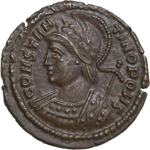 obverse: Constantine I (307-337). Commemorative series.. AE Follis, Treveri mint