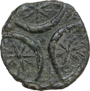 reverse: Northern Apulia, Venusia. AE Teruncius, c. 210-200 BC