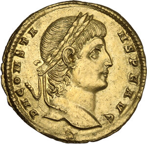 obverse: Constans (337-350).. AV Solidus. Constantinople mint, 337-340 AD
