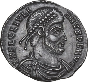 obverse: Julian II (360-363).. AR Siliqua. Decennalia issue. Arelate (Arles) mint, 2nd officina. Struck AD 362-363