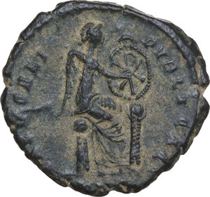 reverse: Aelia Eudoxia, wife of Arcadius (Augusta 400-404 AD).. AE 19 mm. Constantinople mint, 402-403 AD