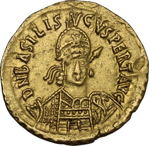 obverse: Basiliscus (475-476).. AV Solidus, Mediolanum mint, late 476 AD