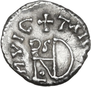 reverse: Ostrogothic Italy, Theoderic (493-526).. AR Quarter siliqua in the name of Anastasius I, Milan or Ticinum mint, 493-498