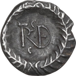 reverse: Ostrogothic Italy, Amalasuntha (534-535).. AR Quarter Siliqua in the name of Justinian I. Ravenna mint