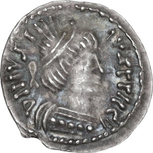 obverse: Ostrogothic Italy, Baduila (541-552).. AR Quarter siliqua. Pseudo-Imperial Coinage. In the name of Justin. Ticinum mint, c. 541-542 AD