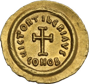 reverse: Tiberius II Constantine (578-582).. AV Tremissis, Ravenna mint