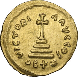 reverse: Tiberius II Constantine (578-582).. AV Reduced (22 Siliquae) Solidus. Constantinople mint