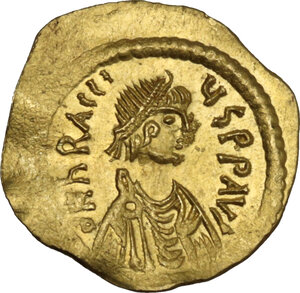 obverse: Heraclius (610-641).. AV Tremissis, Constantinople mint