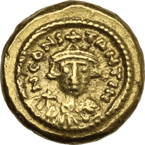 obverse: Constans II (641-668).. AV Solidus, 643-644 AD. Carthage mint