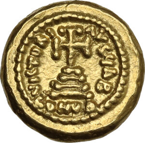 reverse: Constans II (641-668).. AV Solidus, 643-644 AD. Carthage mint