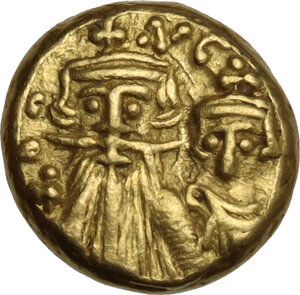 obverse: Constans II (641-668).. AV Solidus, Carthage mint