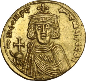 obverse: Constantine IV Pogonatus (668-685).. AV Solidus. Class IV. Syracuse mint. Struck 668-673