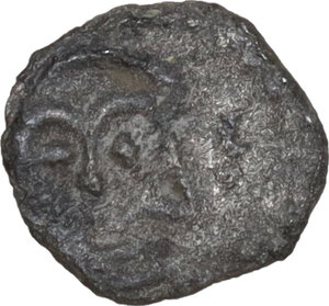 obverse: Byzantine-Papal. Constantine IV Pogonatus (668-685) and Pope St. Benedict. AR 1/8 Siliqua or 30 Nummi, Rome mint