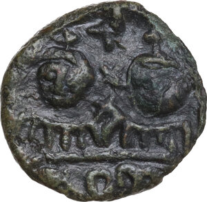 reverse: Constantine IV, Pogonatus (668-685).. AE Half Follis, Rome mint
