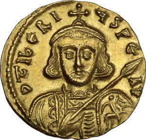 obverse: Tiberius III, Apsimar (698-705).. AV Solidus, Constantinople mint