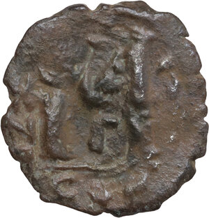 reverse: Tiberius III, Apsimar (698-705).. AE Follis. Constantinople mint