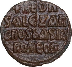 reverse: Leo VI the Wise, with Alexander (886-912).. AE Follis. Constantinople mint