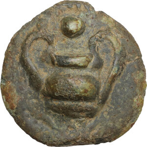 obverse: Umbria, Tuder. Cast AE Uncia, 280-240 BC. Based on an As of about 251g
