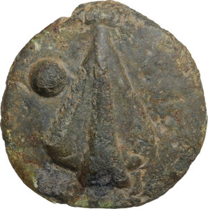reverse: Umbria, Tuder. Cast AE Uncia, 280-240 BC. Based on an As of about 251g