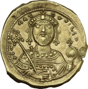 reverse: Constantine IX Monomachus (1042-1055).. AV Tetarteron Nomisma, Constantinople mint, 1053-1055