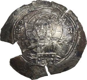 obverse: Alexius I, Comnenus (1081-1118).. EL Histamenon Nomisma. Pre-reform period, transitional coinage. Thessalonica mint, 1081-2 AD