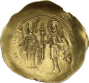 obv: Isaac II, Angelus (1185-1195).. AV Hyperpyron Nomisma, Constantinople mint